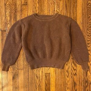 GAP Women's Brown Crew Neck Sweater